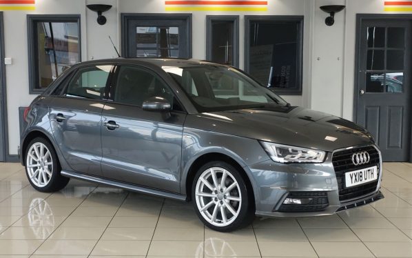 Used 2018 GREY AUDI A1 Hatchback 1.4 TFSI S line Sportback 5dr Petrol S Tronic Euro 6 (s/s) (Nav) (125 ps) (reg. 2018-05-18) for sale in Altrincham