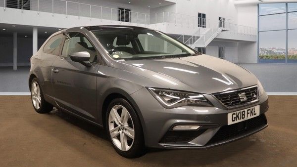 Used 2018 GREY SEAT LEON Hatchback 1.4 EcoTSI FR Technology Sport Coupe 3dr Petrol Manual Euro 6 (s/s) (150 ps) (reg. 2018-03-07) for sale in Manchester