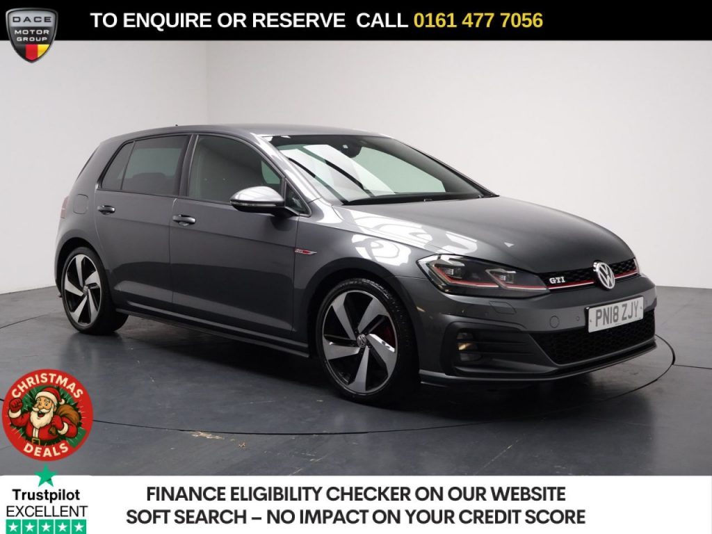 Used 2018 GREY VOLKSWAGEN GOLF Hatchback 2.0 TSI GTI Hatchback 5dr Petrol DSG Euro 6 (s/s) (230 ps) (reg. 2018-03-01) for sale in Stockport