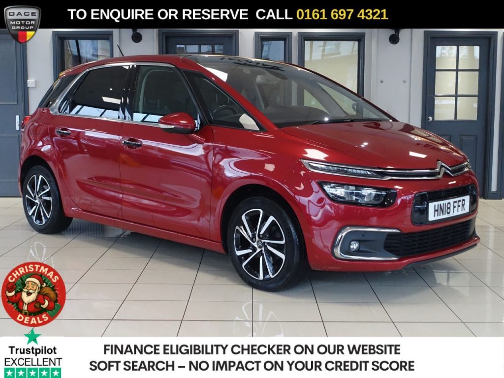 Used 2018 RED CITROEN C4 PICASSO MPV 1.6 BlueHDi Flair MPV 5dr Diesel Manual Euro 6 (s/s) (120 ps) (reg. 2018-03-31) for sale in Manchester