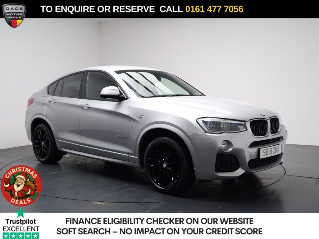 Used 2018 SILVER BMW X4 SUV 2.0 20d M Sport SUV 5dr Diesel Auto xDrive Euro 6 (s/s) (190 ps) (reg. 2018-03-21) for sale in Stockport