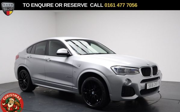 Used 2018 SILVER BMW X4 SUV 2.0 20d M Sport SUV 5dr Diesel Auto xDrive Euro 6 (s/s) (190 ps) (reg. 2018-03-21) for sale in Stockport