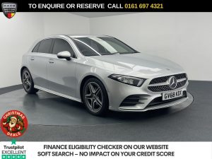 Used 2018 SILVER MERCEDES-BENZ A-CLASS Hatchback 1.5 A180d AMG Line Hatchback 5dr Diesel 7G-DCT Euro 6 (s/s) (116 ps) (reg. 2018-12-03) for sale in Manchester