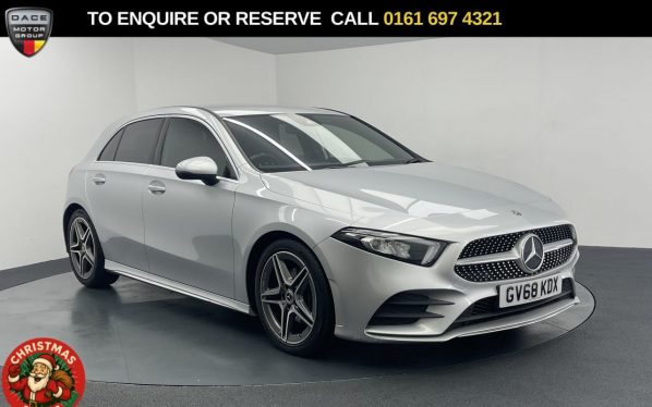 Used 2018 SILVER MERCEDES-BENZ A-CLASS Hatchback 1.5 A180d AMG Line Hatchback 5dr Diesel 7G-DCT Euro 6 (s/s) (116 ps) (reg. 2018-12-03) for sale in Manchester