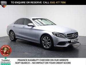 Used 2018 SILVER MERCEDES-BENZ C-CLASS Saloon 2.1 C220d Sport Saloon 4dr Diesel G-Tronic+ Euro 6 (s/s) (170 ps) (reg. 2018-03-22) for sale in Stockport