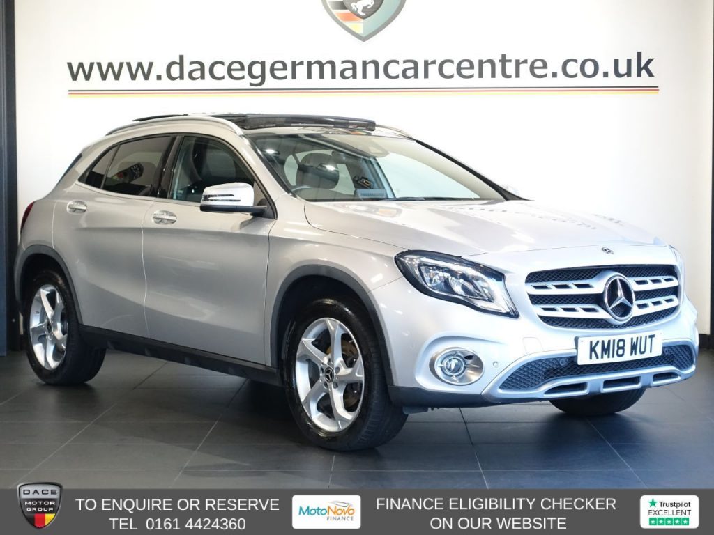 Used 2018 SILVER MERCEDES-BENZ GLA SUV 2.1 GLA200d Sport (Premium Plus) SUV 5dr Diesel 7G-DCT Euro 6 (s/s) (136 ps) (reg. 2018-03-29) for sale in Altrincham