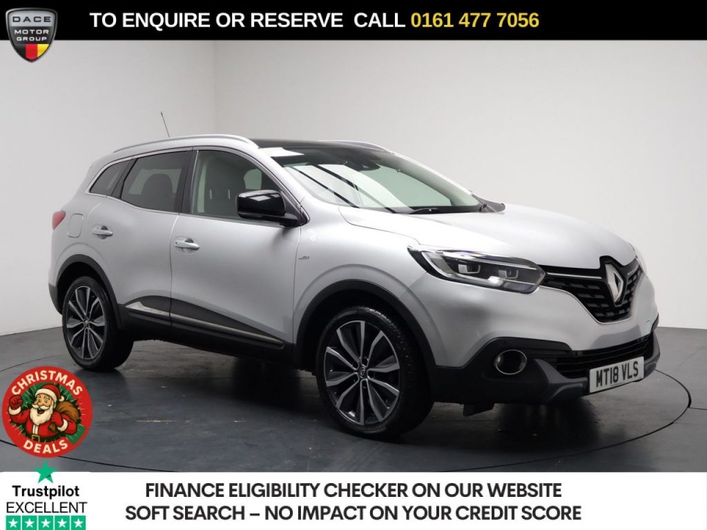 Used 2018 SILVER RENAULT KADJAR SUV 1.2 TCe Signature Nav SUV 5dr Petrol Manual Euro 6 (s/s) (130 ps) (reg. 2018-05-31) for sale in Stockport