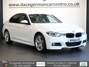 Used 2018 WHITE BMW 3 SERIES Saloon 2.0 320i M Sport Saloon 4dr Petrol Auto Euro 6 (s/s) (184 ps) (reg. 2018-10-31) for sale in Altrincham