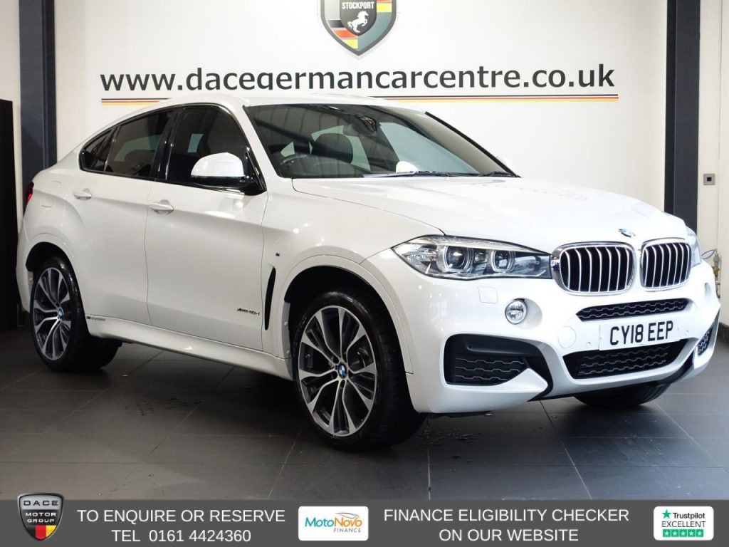Used 2018 WHITE BMW X6 SUV 3.0 40d M Sport Edition SUV 5dr Diesel Auto xDrive Euro 6 (s/s) (313 ps) (reg. 2018-06-23) for sale in Altrincham