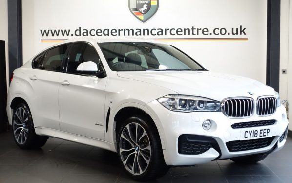 Used 2018 WHITE BMW X6 SUV 3.0 40d M Sport Edition SUV 5dr Diesel Auto xDrive Euro 6 (s/s) (313 ps) (reg. 2018-06-23) for sale in Altrincham
