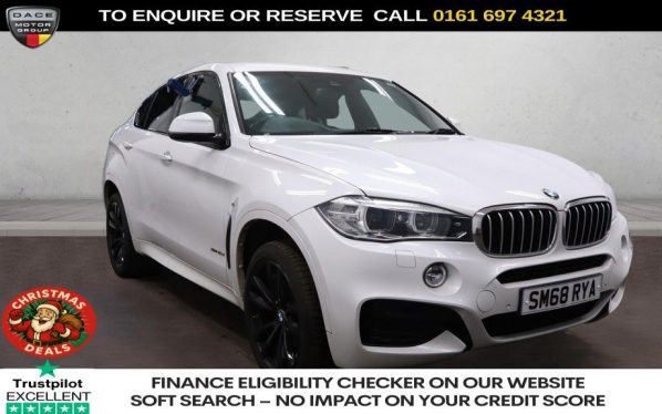 Used 2018 WHITE BMW X6 SUV 3.0 40d M Sport SUV 5dr Diesel Auto xDrive Euro 6 (s/s) (313 ps) (reg. 2018-10-31) for sale in Manchester