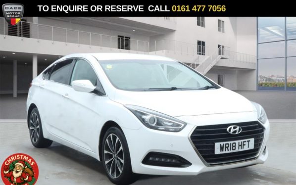 Used 2018 WHITE HYUNDAI I40 Saloon 1.7 CRDi Blue Drive SE Nav Business Saloon 4dr Diesel DCT Euro 6 (s/s) (141 ps) (reg. 2018-06-28) for sale in Stockport