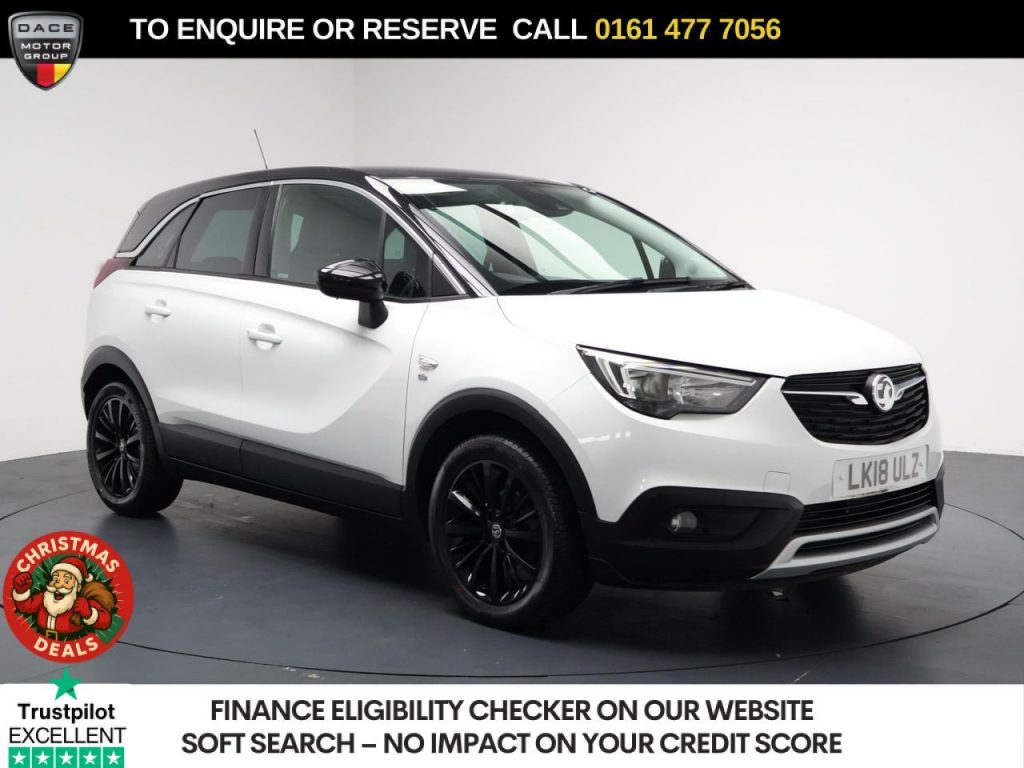 Used 2018 WHITE VAUXHALL CROSSLAND X SUV 1.6 Turbo D ecoTEC Elite SUV 5dr Diesel Manual Euro 6 (s/s) (99 ps) (reg. 2018-05-05) for sale in Stockport