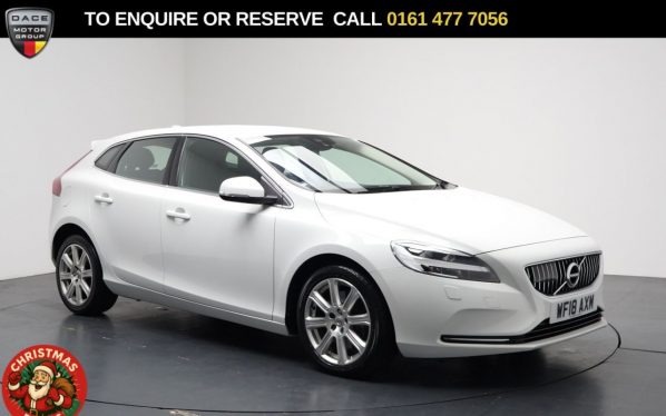 Used 2018 WHITE VOLVO V40 Hatchback 1.5 T3 Inscription Hatchback 5dr Petrol Auto Euro 6 (s/s) (152 ps) (reg. 2018-03-26) for sale in Stockport