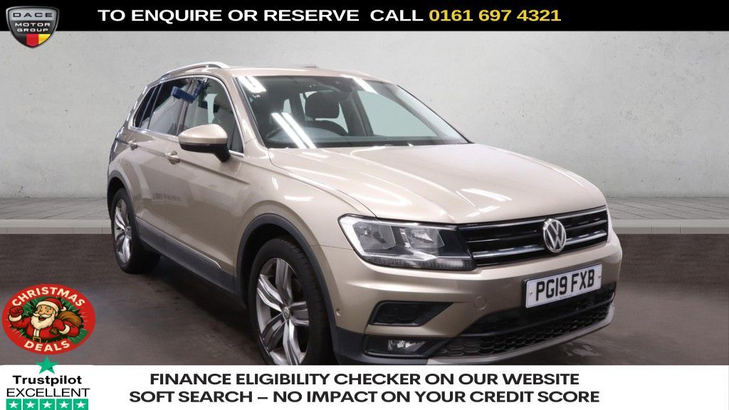 Used 2019 BEIGE VOLKSWAGEN TIGUAN SUV 1.5 TSI EVO Match SUV 5dr Petrol Manual Euro 6 (s/s) (130 ps) (reg. 2019-07-15) for sale in Manchester