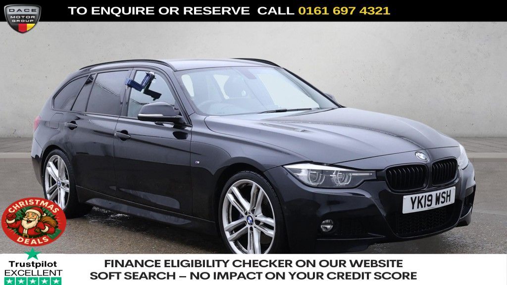 Used 2019 BLACK BMW 3 SERIES Estate 2.0 320i M Sport Shadow Edition Touring 5dr Petrol Auto Euro 6 (s/s) (184 ps) (reg. 2019-06-19) for sale in Manchester