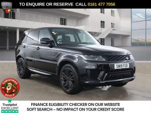 Used 2019 BLACK LAND ROVER RANGE ROVER SPORT SUV 3.0 SD V6 HSE SUV 5dr Diesel Auto 4WD Euro 6 (s/s) (306 ps) (reg. 2019-07-31) for sale in Stockport