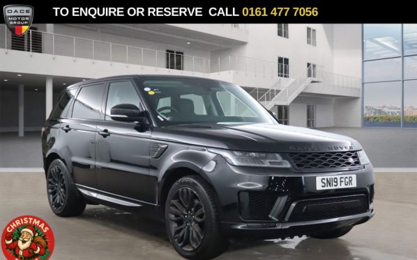 Used 2019 BLACK LAND ROVER RANGE ROVER SPORT SUV 3.0 SD V6 HSE SUV 5dr Diesel Auto 4WD Euro 6 (s/s) (306 ps) (reg. 2019-07-31) for sale in Stockport