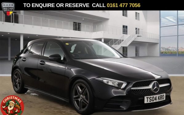 Used 2019 BLACK MERCEDES-BENZ A-CLASS Hatchback 1.3 A180 AMG Line (Premium) Hatchback 5dr Petrol Manual Euro 6 (s/s) (136 ps) (reg. 2019-01-30) for sale in Stockport