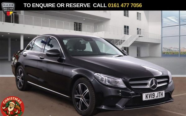 Used 2019 BLACK MERCEDES-BENZ C-CLASS Saloon 2.0 C220d Sport (Premium Plus) Saloon 4dr Diesel G-Tronic+ Euro 6 (s/s) (194 ps) (reg. 2019-07-11) for sale in Stockport