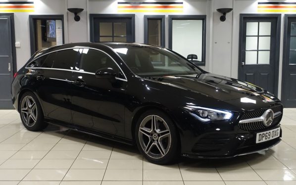 Used 2019 BLACK MERCEDES-BENZ CLA Estate 1.3 CLA180 AMG Line Shooting Brake 5dr Petrol 7G-DCT Euro 6 (s/s) (136 ps) (reg. 2019-12-17) for sale in Altrincham
