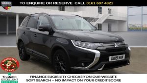 Used 2019 BLACK MITSUBISHI OUTLANDER SUV 2.0 MIVEC Black SUV 5dr Petrol CVT 4WD Euro 6 (s/s) (150 ps) (reg. 2019-03-06) for sale in Manchester Trade