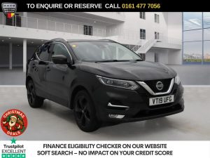 Used 2019 BLACK NISSAN QASHQAI SUV 1.3 DIG-T Tekna SUV 5dr Petrol Manual Euro 6 (s/s) (140 ps) (reg. 2019-06-28) for sale in Stockport