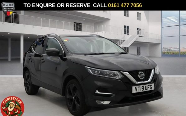 Used 2019 BLACK NISSAN QASHQAI SUV 1.3 DIG-T Tekna SUV 5dr Petrol Manual Euro 6 (s/s) (140 ps) (reg. 2019-06-28) for sale in Stockport