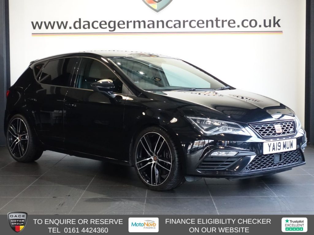 Used 2019 BLACK SEAT LEON Hatchback 2.0 TSI Cupra 290 Hatchback 5dr Petrol DSG Euro 6 (s/s) (290 ps) (reg. 2019-05-25) for sale in Altrincham