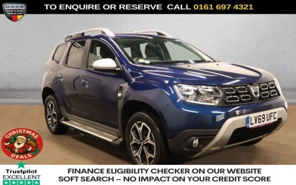 Used 2019 BLUE DACIA DUSTER SUV 1.3 TCe Prestige SUV 5dr Petrol Manual Euro 6 (s/s) (150 ps) (reg. 2019-10-24) for sale in Manchester