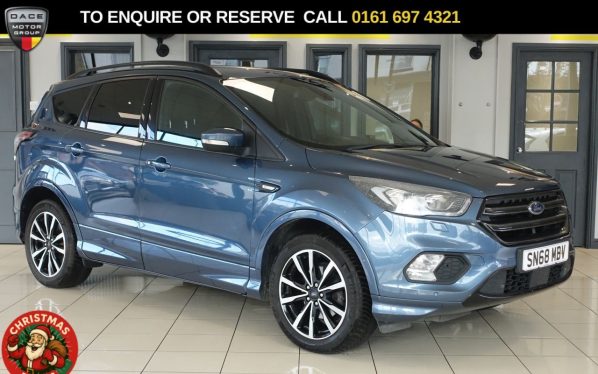 Used 2019 BLUE FORD KUGA SUV 1.5T EcoBoost GPF ST-Line SUV 5dr Petrol Manual Euro 6 (s/s) (150 ps) (reg. 2019-01-15) for sale in Manchester