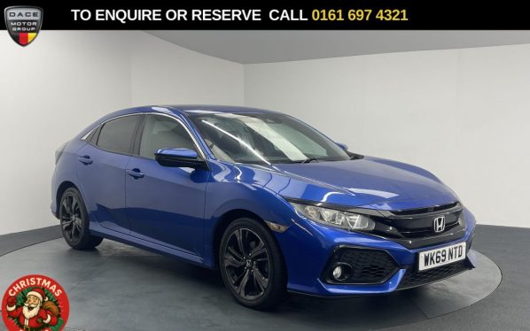 Used 2019 BLUE HONDA CIVIC Hatchback 1.0 VTEC Turbo SR Hatchback 5dr Petrol Manual Euro 6 (s/s) (126 ps) (reg. 2019-11-05) for sale in Manchester