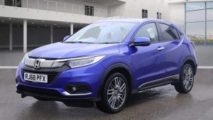Used 2019 BLUE HONDA HR-V SUV 1.5 i-VTEC EX SUV 5dr Petrol Manual Euro 6 (s/s) (130 ps) (reg. 2019-01-21) for sale in Manchester