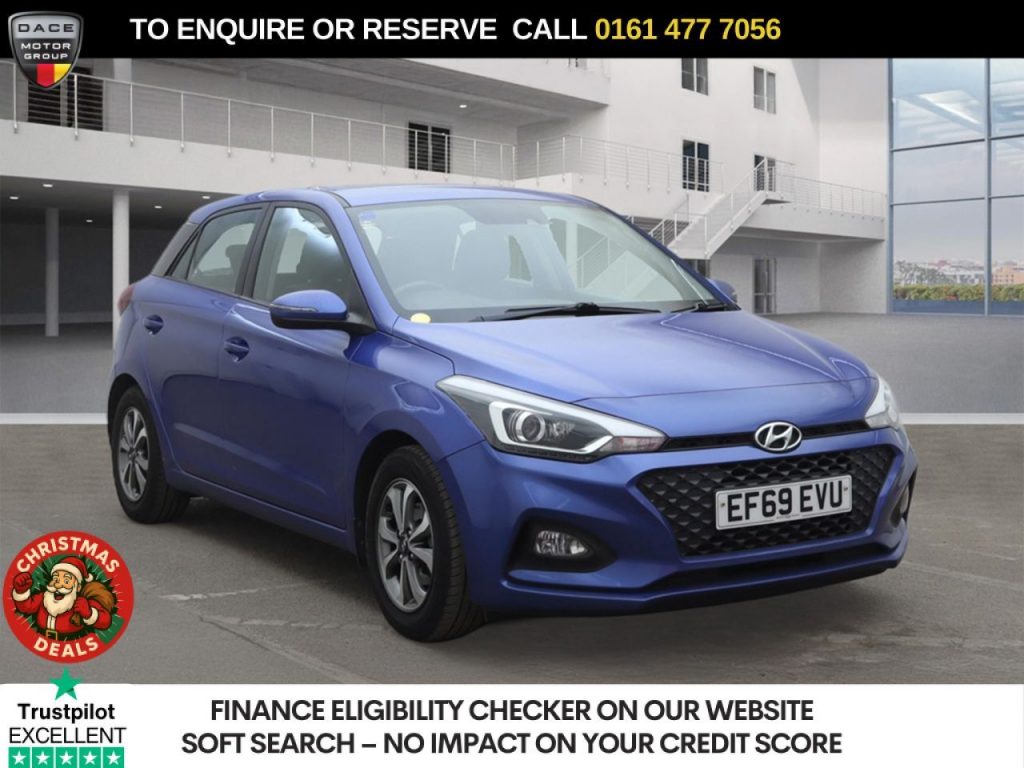 Used 2019 BLUE HYUNDAI I20 Hatchback 1.2 SE Launch Edition Hatchback 5dr Petrol Manual Euro 6 (s/s) (84 ps) (reg. 2019-12-31) for sale in Stockport