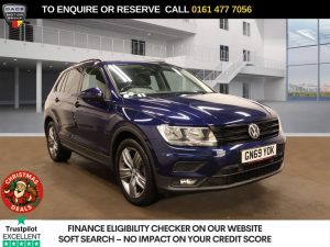 Used 2019 BLUE VOLKSWAGEN TIGUAN SUV 1.5 TSI EVO Match SUV 5dr Petrol DSG Euro 6 (s/s) (150 ps) (reg. 2019-09-19) for sale in Stockport