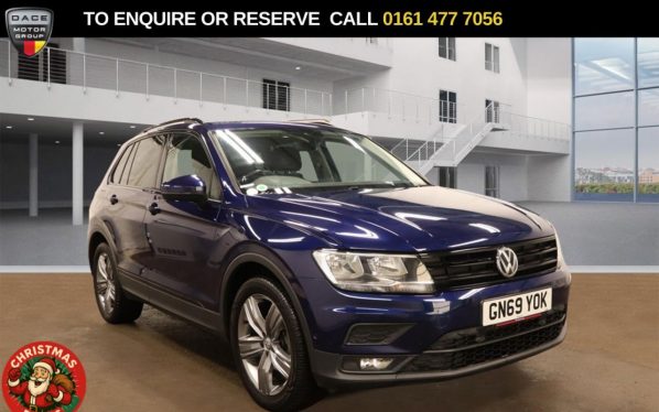 Used 2019 BLUE VOLKSWAGEN TIGUAN SUV 1.5 TSI EVO Match SUV 5dr Petrol DSG Euro 6 (s/s) (150 ps) (reg. 2019-09-19) for sale in Stockport