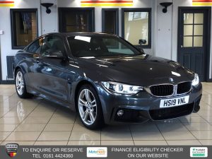 Used 2019 GREY BMW 4 SERIES Coupe 2.0 420i GPF M Sport Coupe 2dr Petrol Auto Euro 6 (s/s) (184 ps) (reg. 2019-05-31) for sale in Altrincham