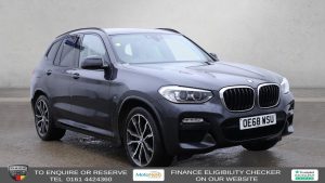 Used 2019 GREY BMW X3 SUV 2.0 20d M Sport SUV 5dr Diesel Auto xDrive Euro 6 (s/s) (190 ps) (reg. 2019-01-18) for sale in Altrincham