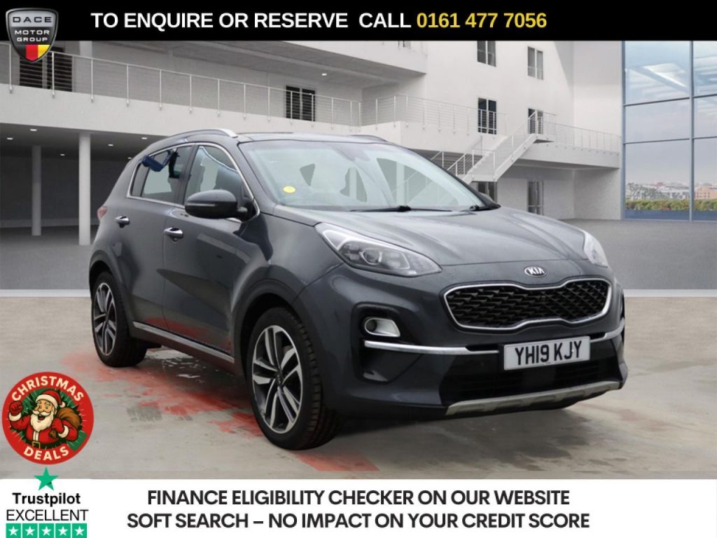 Used 2019 GREY KIA SPORTAGE SUV 1.6 T-GDi 4 SUV 5dr Petrol Manual Euro 6 (s/s) (174 bhp) (reg. 2019-03-20) for sale in Stockport