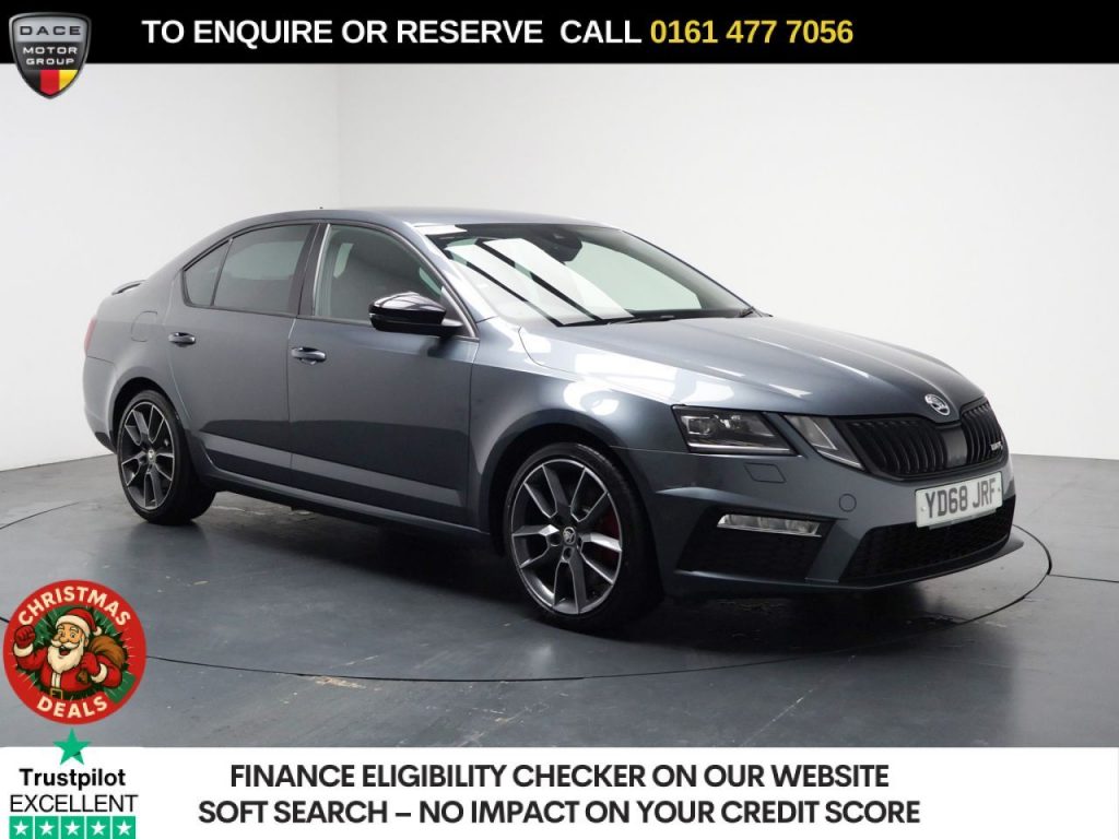 Used 2019 GREY SKODA OCTAVIA Hatchback 2.0 TSI GPF vRS Hatchback 5dr Petrol DSG Euro 6 (s/s) (245 ps) (reg. 2019-02-04) for sale in Stockport