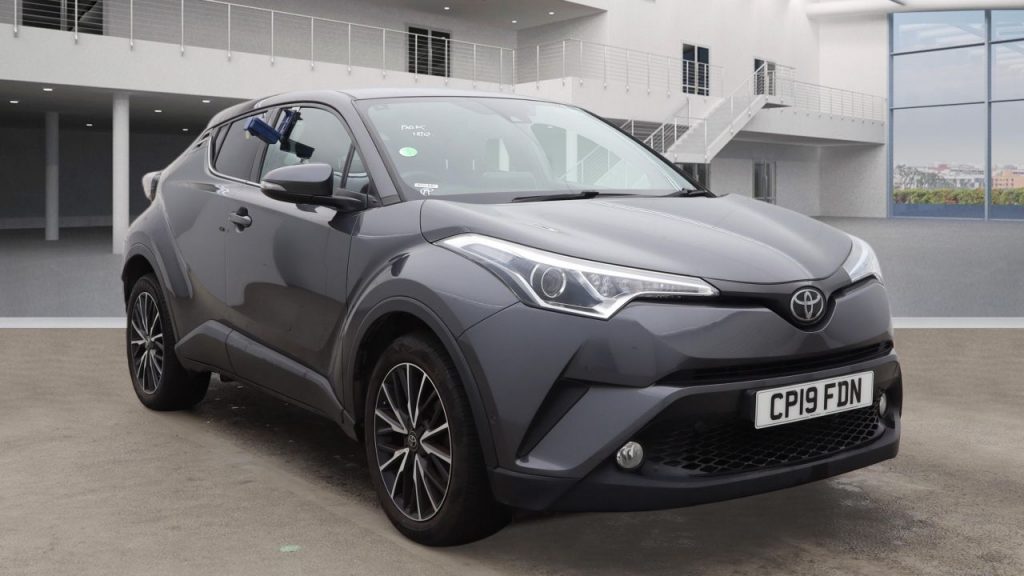 Used 2019 GREY TOYOTA C-HR SUV 1.2 VVT-i Excel SUV 5dr Petrol Manual Euro 6 (s/s) (116 ps) (reg. 2019-03-08) for sale in Manchester