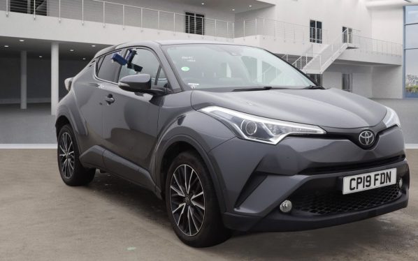 Used 2019 GREY TOYOTA C-HR SUV 1.2 VVT-i Excel SUV 5dr Petrol Manual Euro 6 (s/s) (116 ps) (reg. 2019-03-08) for sale in Manchester