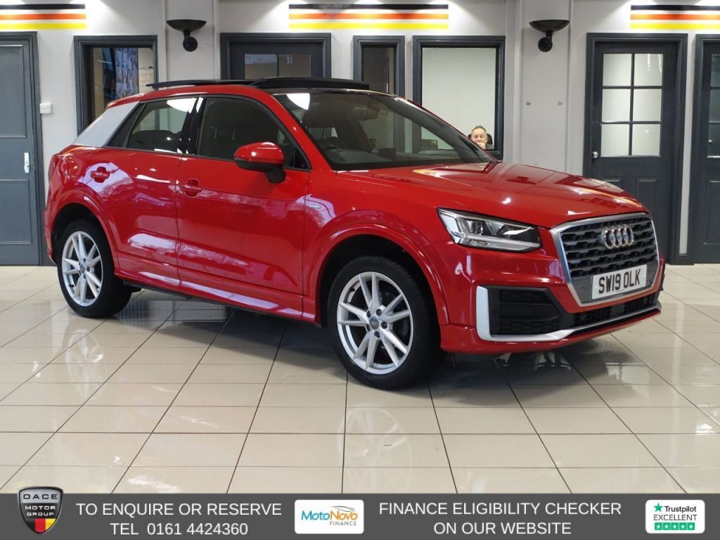 Used 2019 RED AUDI Q2 SUV 1.5 TFSI CoD 35 S line SUV 5dr Petrol Manual Euro 6 (s/s) (150 ps) (reg. 2019-04-22) for sale in Altrincham