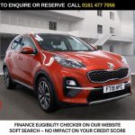 Used 2019 RED KIA SPORTAGE SUV 1.6 T-GDi 4 SUV 5dr Petrol DCT AWD Euro 6 (s/s) (174 bhp) (reg. 2019-04-23) for sale in Stockport