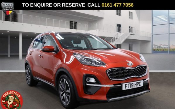 Used 2019 RED KIA SPORTAGE SUV 1.6 T-GDi 4 SUV 5dr Petrol DCT AWD Euro 6 (s/s) (174 bhp) (reg. 2019-04-23) for sale in Stockport