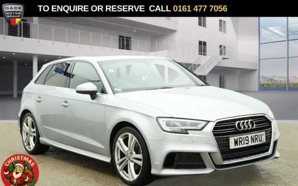 Used 2019 SILVER AUDI A3 Hatchback 1.5 TFSI CoD 35 S line Sportback 5dr Petrol S Tronic Euro 6 (s/s) (150 ps) (reg. 2019-04-30) for sale in Stockport