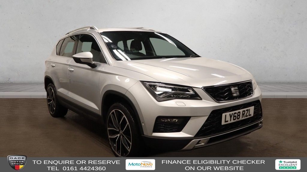 Used 2019 SILVER SEAT ATECA SUV 1.5 TSI EVO XCELLENCE Lux SUV 5dr Petrol DSG Euro 6 (s/s) (150 ps) (reg. 2019-02-02) for sale in Altrincham