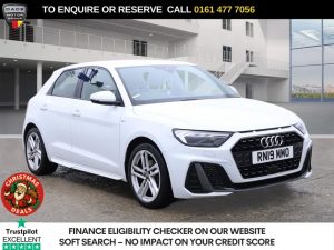 Used 2019 WHITE AUDI A1 Hatchback 1.5 TFSI 35 S line Sportback 5dr Petrol S Tronic Euro 6 (s/s) (150 ps) (reg. 2019-06-30) for sale in Stockport