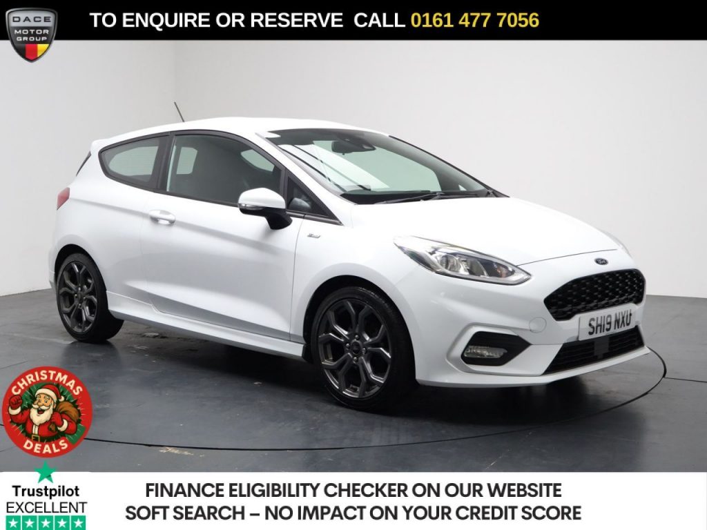 Used 2019 WHITE FORD FIESTA Hatchback 1.0T EcoBoost GPF ST-Line Hatchback 3dr Petrol Manual Euro 6 (s/s) (125 ps) (reg. 2019-03-21) for sale in Stockport
