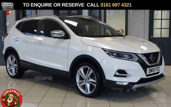 Used 2019 WHITE NISSAN QASHQAI SUV 1.3 DIG-T N-Motion SUV 5dr Petrol Manual Euro 6 (s/s) (140 ps) (reg. 2019-06-30) for sale in Manchester